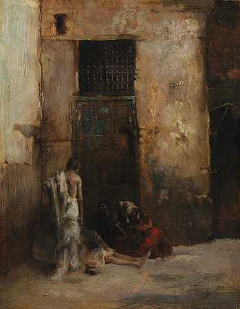 玛丽亚诺·福图尼·马萨尔的《门边乞丐》