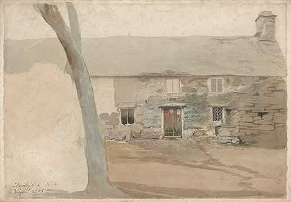 《北威尔士Llanllyfni的小屋》，作者：Cornelius Varley