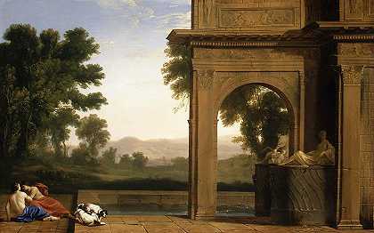 亨利·莫珀塞的《古典风景与人物》