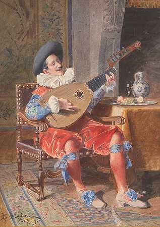 伯纳德·路易斯·鲍里恩的《琵琶手》