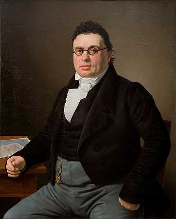 克里斯托弗·威廉·埃克斯伯格的《商人约瑟夫·拉斐尔肖像》