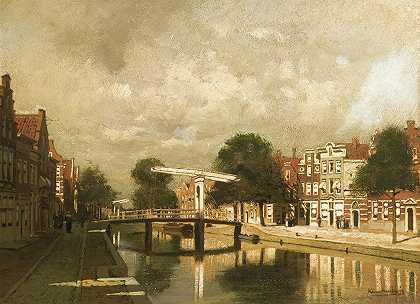 约翰内斯·克里斯蒂安·卡雷尔·克林肯伯格的《荷兰小镇的风景》