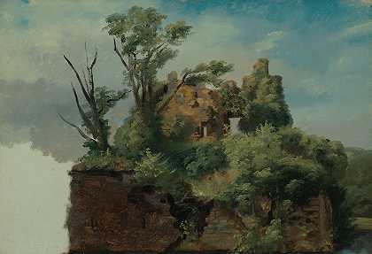 Pierre Henri de Valenciennes的《废墟风景》