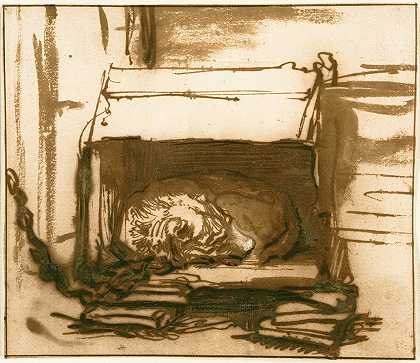 伦勃朗·范·里恩的《睡觉的看门狗》