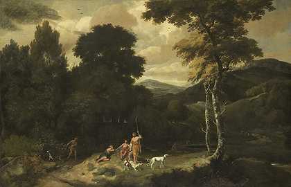 雅各布·埃塞伦的《与猎人的风景》