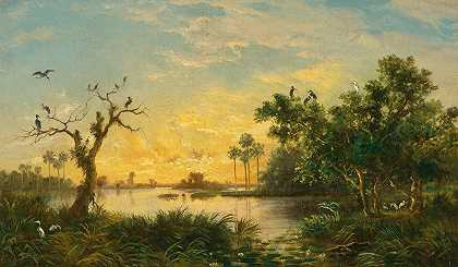 埃斯特万·查特兰的《日落泻湖》
