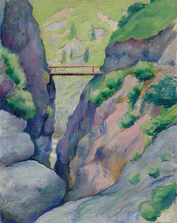 奥古斯特·麦克的《特格恩塞峡谷》