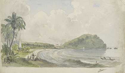 Julius Jacobus van de Sande Bakhuyzen的《热带海岸风景》