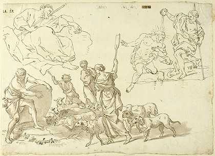 多梅尼科·皮奥拉之后的《宗教场景草图》