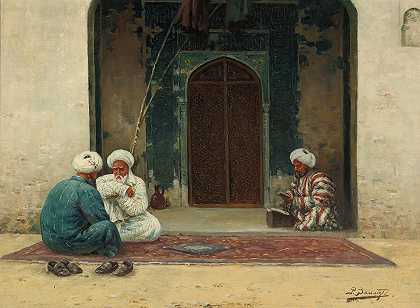 理查德·卡罗维奇·佐默的《清真寺前》