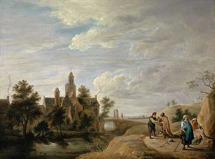 《Staffage人物的风景》作者：David Teniers The Younger