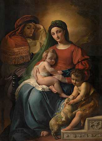 弗朗索瓦·约瑟夫·纳维兹（François Joseph Navez）的《与婴儿圣约翰的神圣家庭》