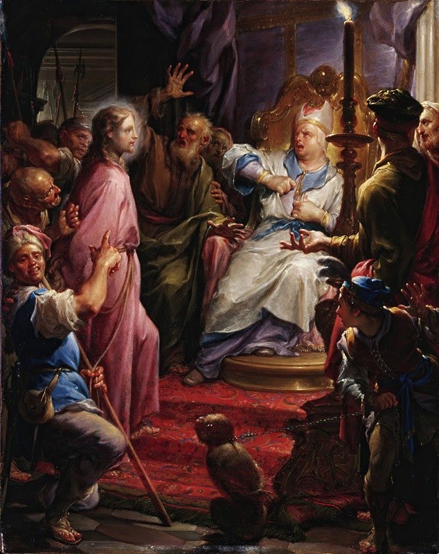 弗朗西斯科·特雷维萨尼的《凯亚法面前的基督》
