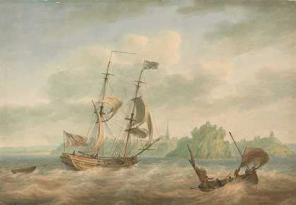 尼古拉斯·波科克（Nicholas Pocock）的《海军部帆船在丹比近岸航行》
