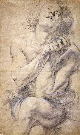 彼得·保罗·鲁本斯（Peter Paul Rubens）的《坐着的男青年（丹尼尔的学习）》