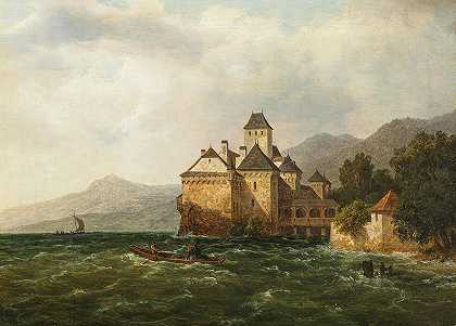 August Piepenhagen的《日内瓦湖奇隆城堡》