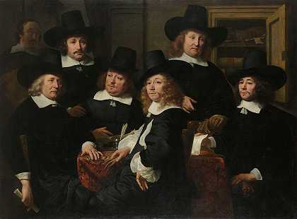 “六位摄政者和尼乌·齐兹户外救济穷人研究所（Nieuw Zijds Institute for the Outdoor Relief of the Poor，Amsterdam）的比德尔，1657年，费迪南德·波尔（Ferdinand Bol）