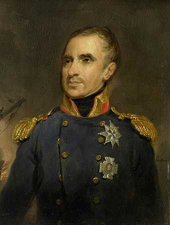 “乔克海尔·西奥多鲁斯·弗雷德里克·范·卡佩伦（1762-1824），阿尔及尔外海荷兰中队中将兼指挥官，1816年，雅各布·约瑟夫·埃克霍特