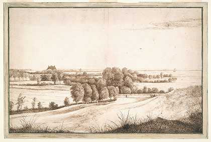 科内利斯·亨德里克斯（Cornelis Hendricksz）《内海前乡村别墅全景图》Vroom