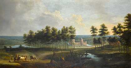 卢卡斯·范·乌登（Lucas van Uden）的《马累城堡》（Chateau de Male）全景