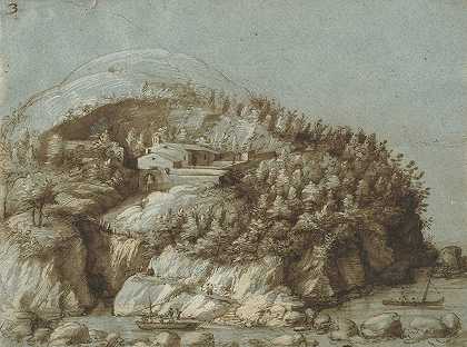 葛拉多·西博的《带船的山丘风景》