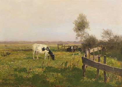 《Kühe auf der Weide》作者：Eugen Jettel