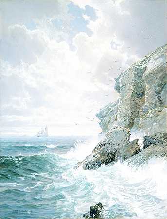 威廉·特罗斯特·理查兹的《炼狱悬崖》