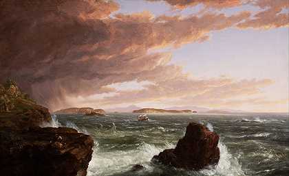 托马斯·科尔（Thomas Cole）的《暴风雪过后，从荒岛山眺望法国人海湾》
