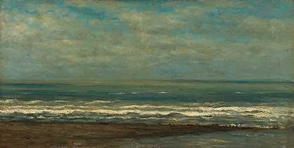 威廉·罗洛夫（Willem Roelofs）的《海斯特附近的海景》