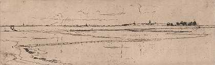 弗兰克·肖特爵士的《远方的蒙尼肯丹》素描