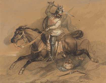 西奥多尔·谢普肯斯的《十字军殴打土耳其士兵》