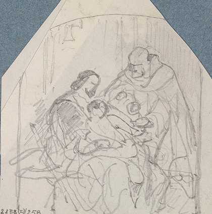 《克里斯托弗·哥伦布和他生病的儿子在拉比达修道院》