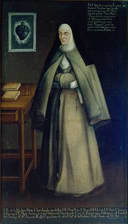 何塞·德尔·卡斯蒂略的玛丽亚·克拉拉·约瑟法修女肖像