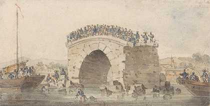 威廉·亚历山大（William Alexander），1793年8月15日，“唐桥附近的北河上的圣锡威桥遗迹”