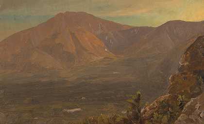 弗雷德里克·埃德温·丘奇的《卡塔赫丁山与特纳》