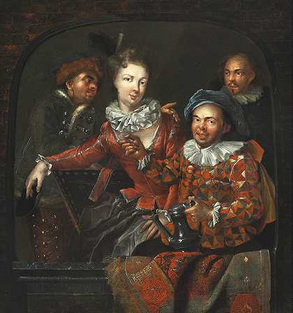Benoît Le Coffre的《壁龛里的四个人》