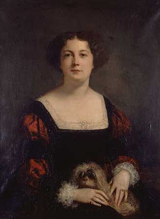 “肖像阿波罗尼·萨巴蒂尔（1822-1889），古斯塔夫·里卡德（Gustave Ricard）称之为总统