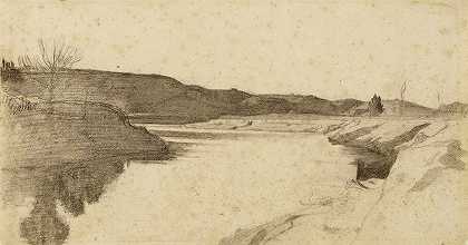《台伯河畔风景》，莱昂·邦纳特著