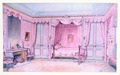 “卧室，灵感来自Artois伯爵的卧室……作者：Georges Rémon