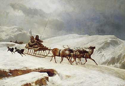 András Markó的《敏捷驯鹿雪橇之旅》