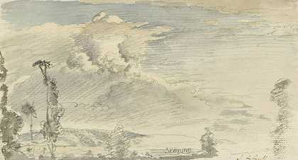 约翰·林内尔（John Linnell）的《多云的天空》