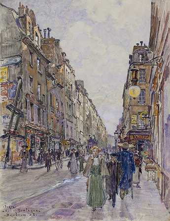 布列塔尼街，1908年。