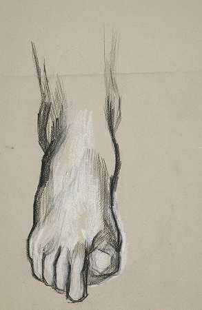 埃德温·奥斯汀·艾比的《一只脚的草图II》