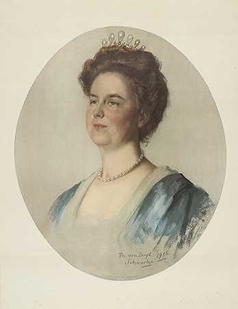 “《荷兰女王威廉敏娜的肖像》（Thérèse Schwartze）