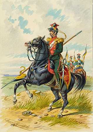 弗朗茨·杰拉希的《Soldat zu Pferd 3》