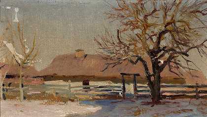 扬·斯坦尼斯拉夫斯基的《冬季风景》