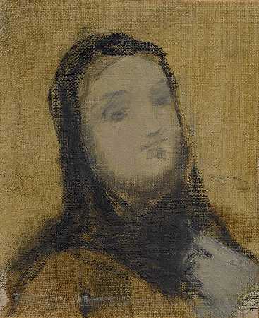 鲁道夫·希克的《玛格丽莎·安托瓦内特·马赫·谢尔玛肖像》
