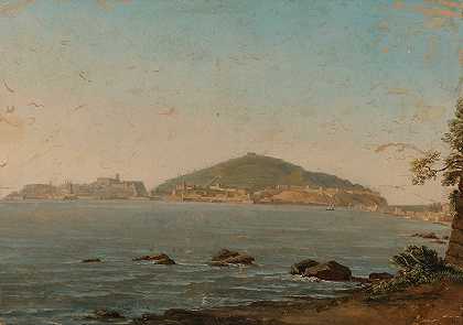 西蒙·丹尼斯《从Portici看那不勒斯》，《戴尔城堡在左边》