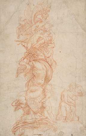 乔瓦尼·安东尼奥·达·波德诺内的《壁柱装饰设计》