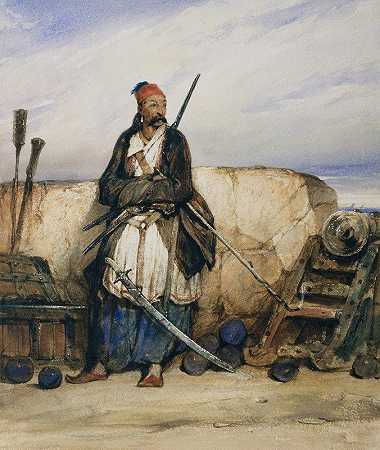 亚历山大·加布里埃尔·德坎普的《土耳其枪手》
